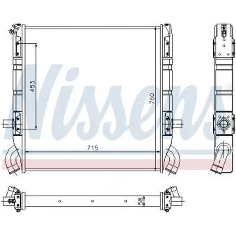 Radiateur, refroidissement du moteur NISSENS