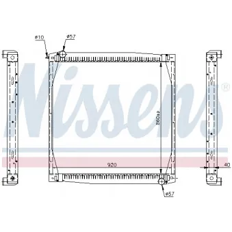 Radiateur, refroidissement du moteur NISSENS