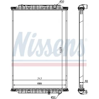 Radiateur, refroidissement du moteur NISSENS