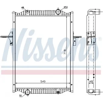 Radiateur, refroidissement du moteur NISSENS