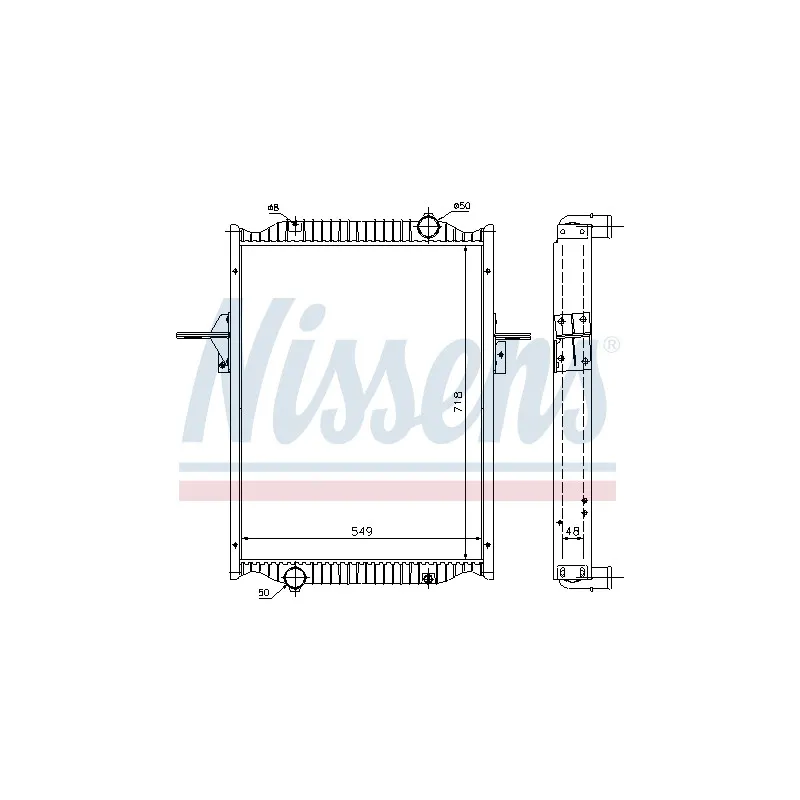 Radiateur, refroidissement du moteur NISSENS 63782A