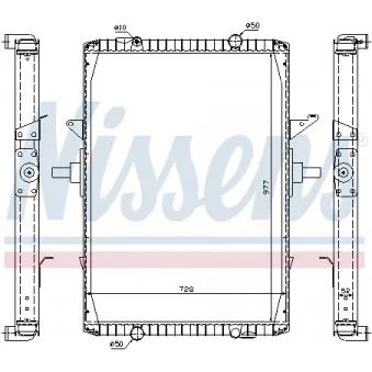 Radiateur, refroidissement du moteur NISSENS