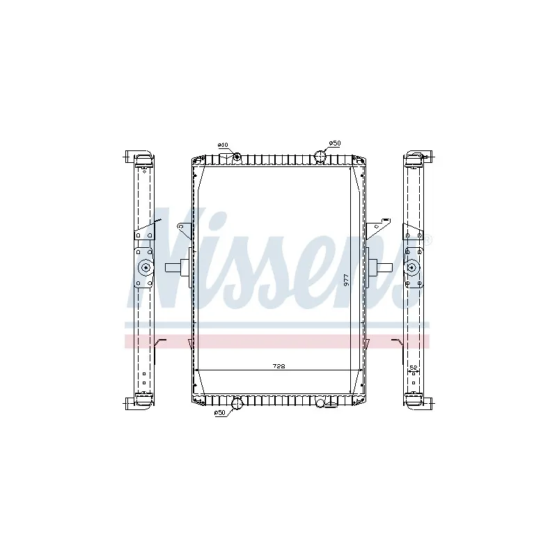 Radiateur, refroidissement du moteur NISSENS 63775A