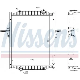 Radiateur, refroidissement du moteur NISSENS