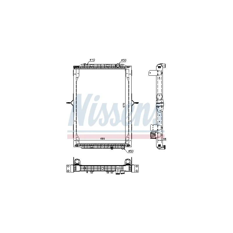 Radiateur, refroidissement du moteur NISSENS 63786