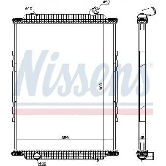 Radiateur, refroidissement du moteur NISSENS