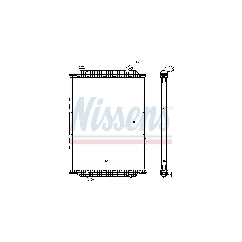 Radiateur, refroidissement du moteur NISSENS 6378920