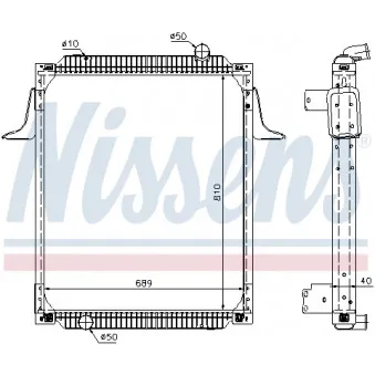 Radiateur, refroidissement du moteur NISSENS