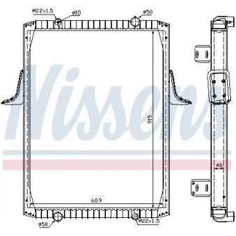 Radiateur, refroidissement du moteur NISSENS