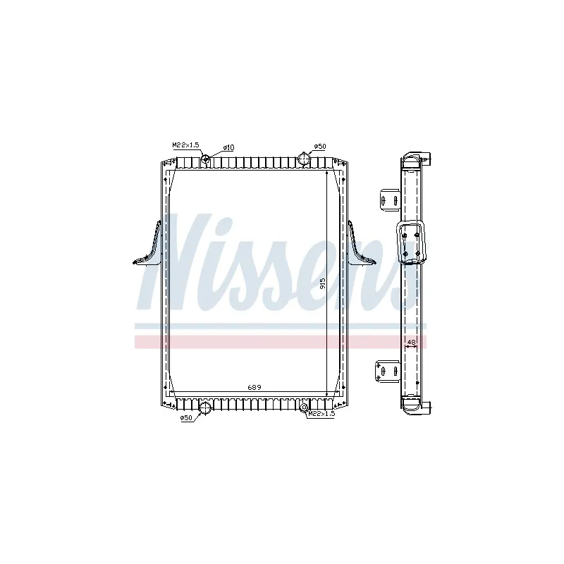 Radiateur, refroidissement du moteur NISSENS 63821A