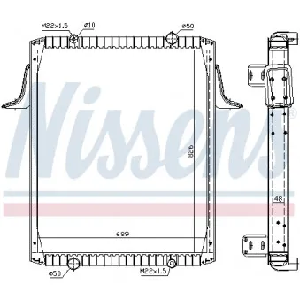 Radiateur, refroidissement du moteur NISSENS