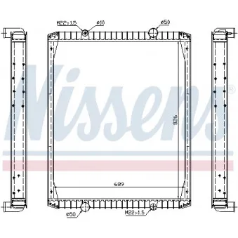 Radiateur, refroidissement du moteur NISSENS