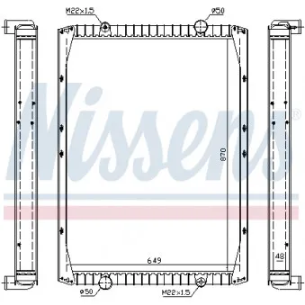 Radiateur, refroidissement du moteur NISSENS