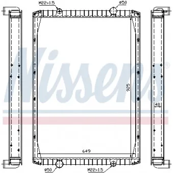 Radiateur, refroidissement du moteur NISSENS