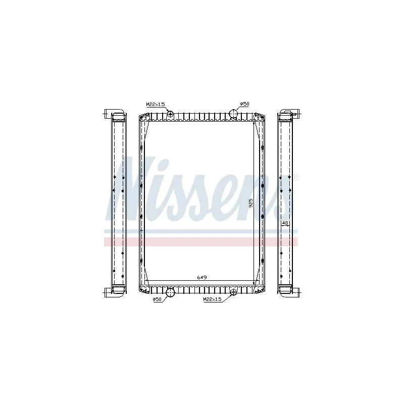 Radiateur, refroidissement du moteur NISSENS 63847A