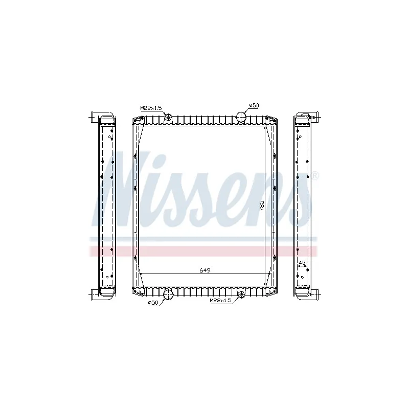 Radiateur, refroidissement du moteur NISSENS 63846A