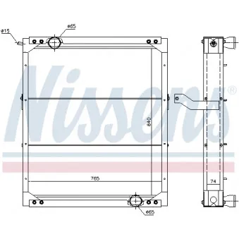 Radiateur, refroidissement du moteur NISSENS
