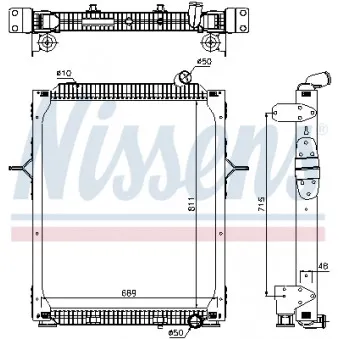 Radiateur, refroidissement du moteur NISSENS