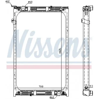 Radiateur, refroidissement du moteur NISSENS