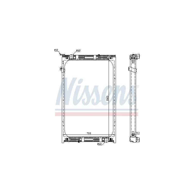 Radiateur, refroidissement du moteur NISSENS 67171