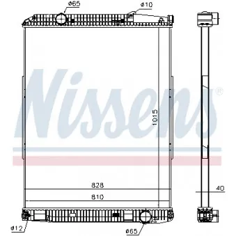 Radiateur, refroidissement du moteur NISSENS