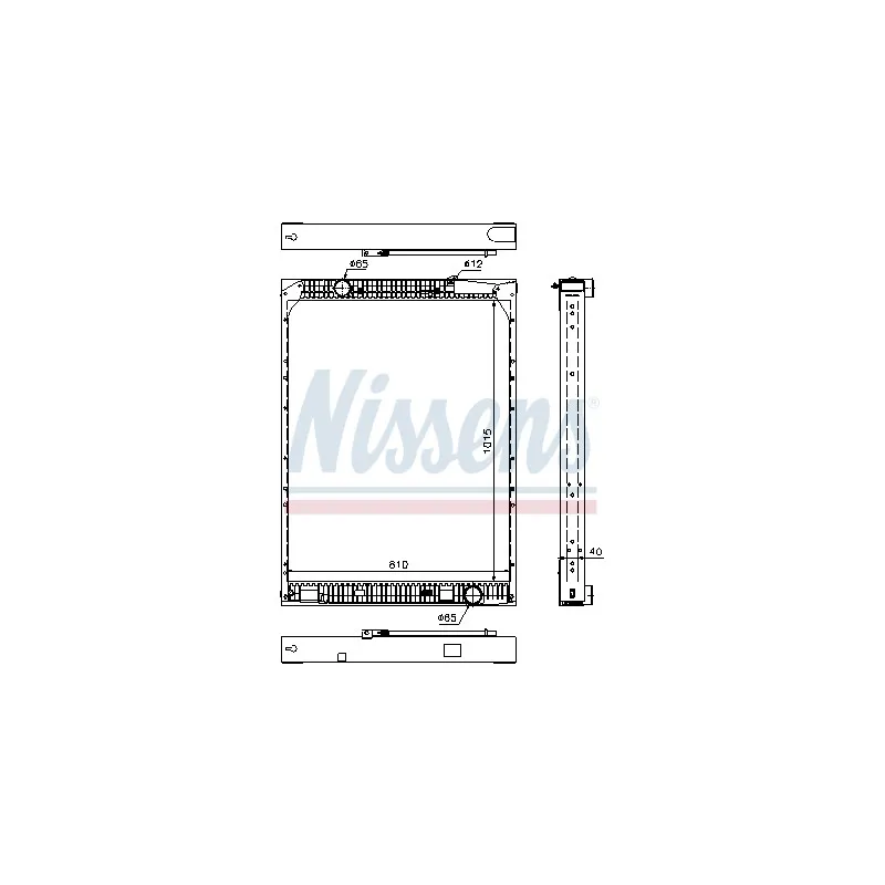 Radiateur, refroidissement du moteur NISSENS 67169