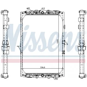 Radiateur, refroidissement du moteur NISSENS