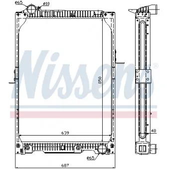 Radiateur, refroidissement du moteur NISSENS