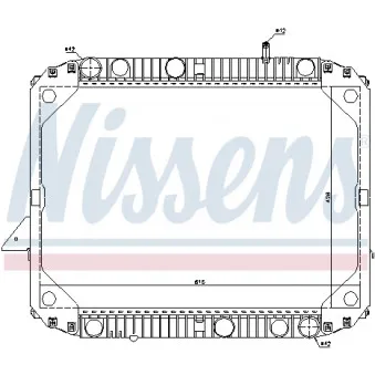 Radiateur, refroidissement du moteur NISSENS