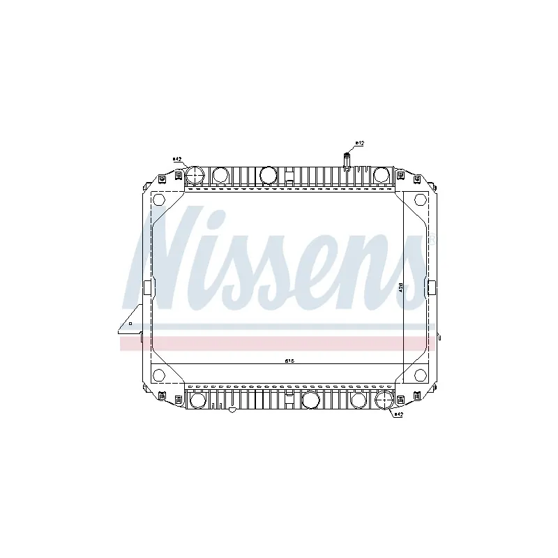Radiateur, refroidissement du moteur NISSENS 62622