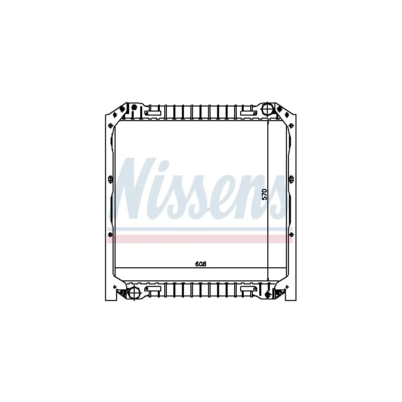 Radiateur, refroidissement du moteur NISSENS 62344