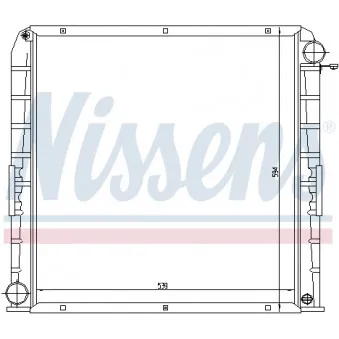 Radiateur, refroidissement du moteur NISSENS