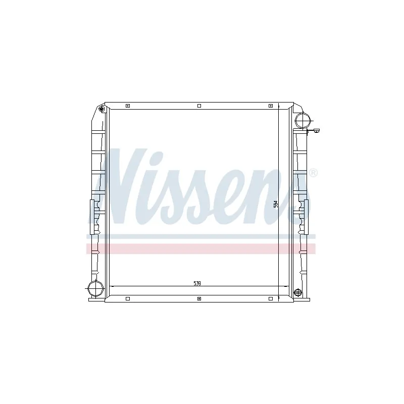 Radiateur, refroidissement du moteur NISSENS 62346