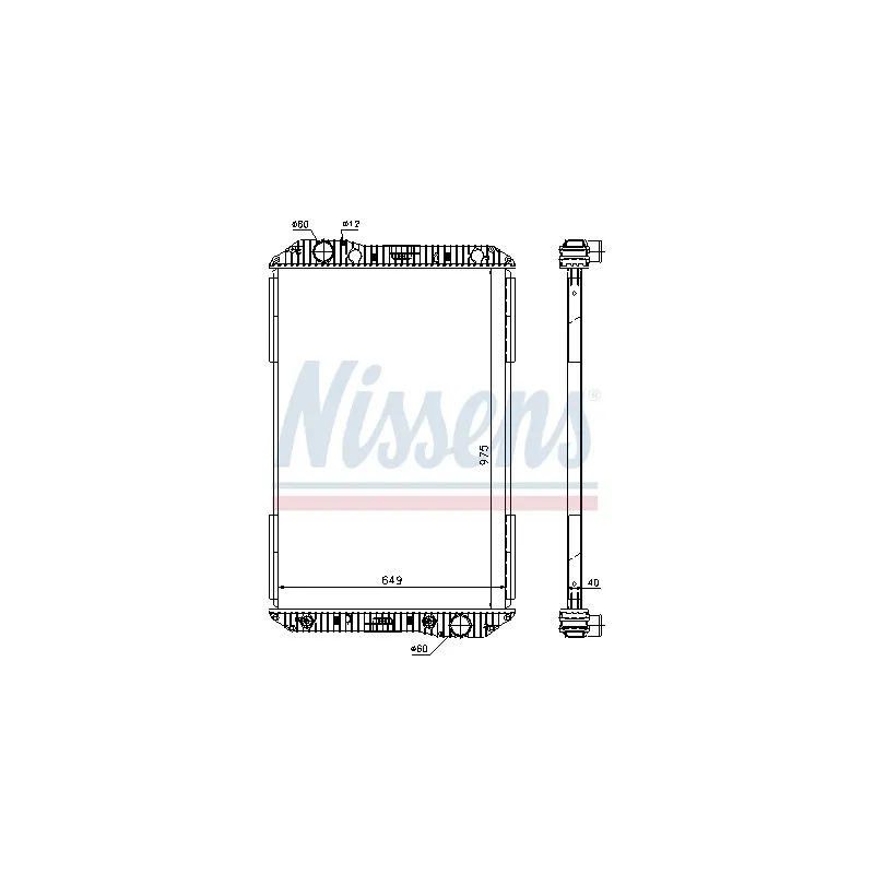 Radiateur, refroidissement du moteur NISSENS 625710