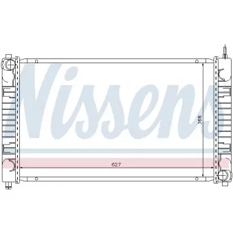 Radiateur, refroidissement du moteur NISSENS