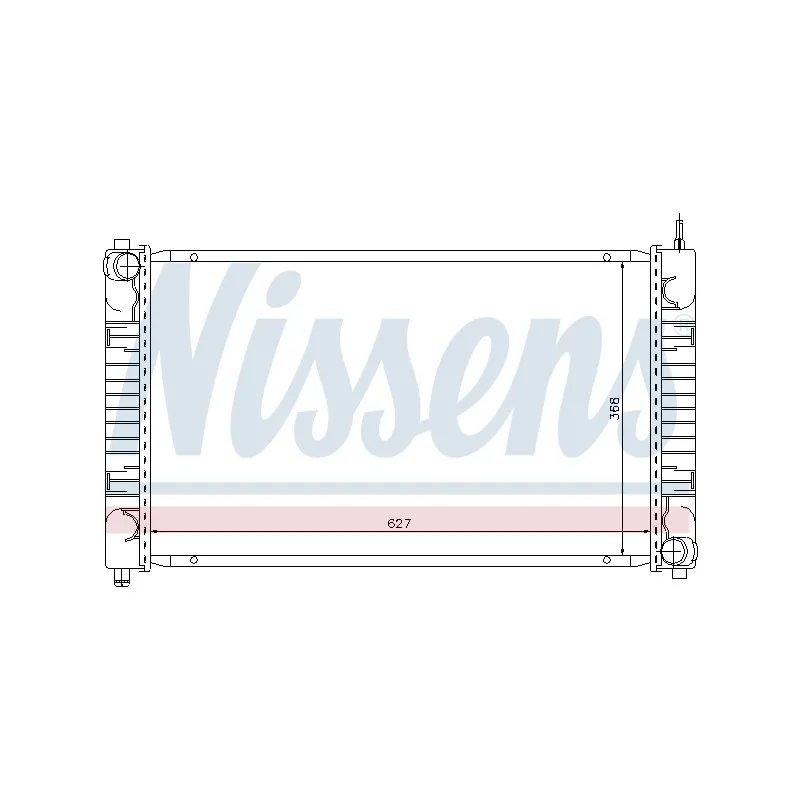 Radiateur, refroidissement du moteur NISSENS 62634