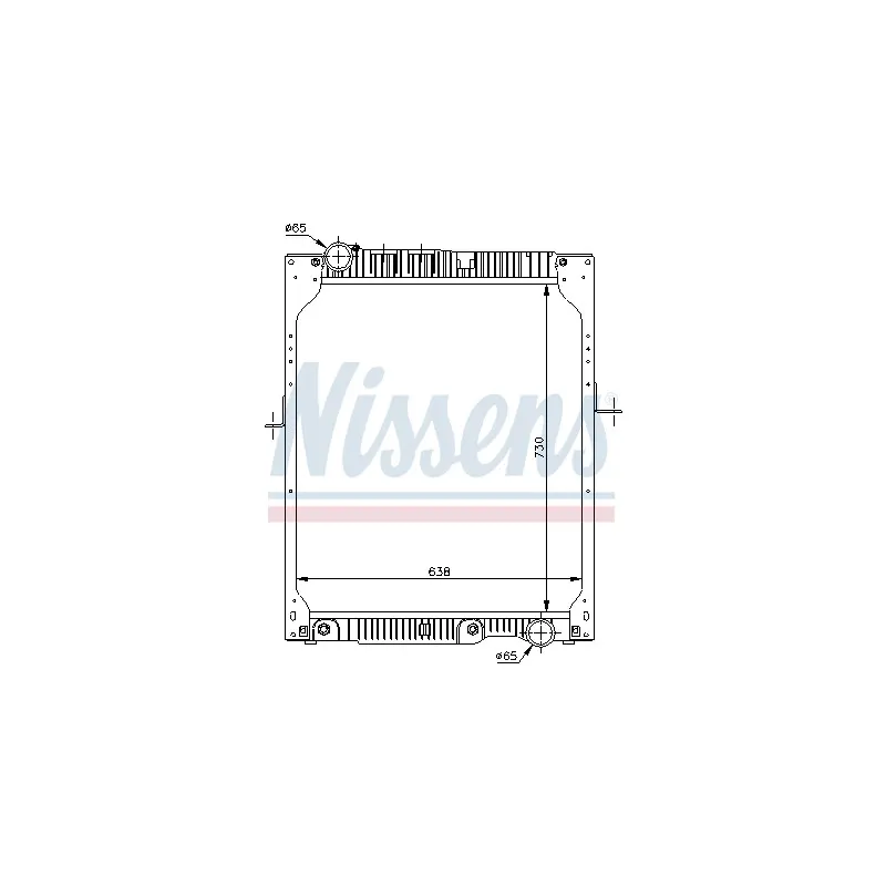 Radiateur, refroidissement du moteur NISSENS 62643A
