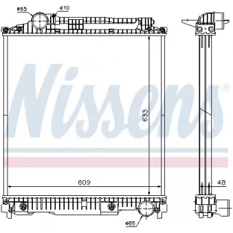 Radiateur, refroidissement du moteur NISSENS