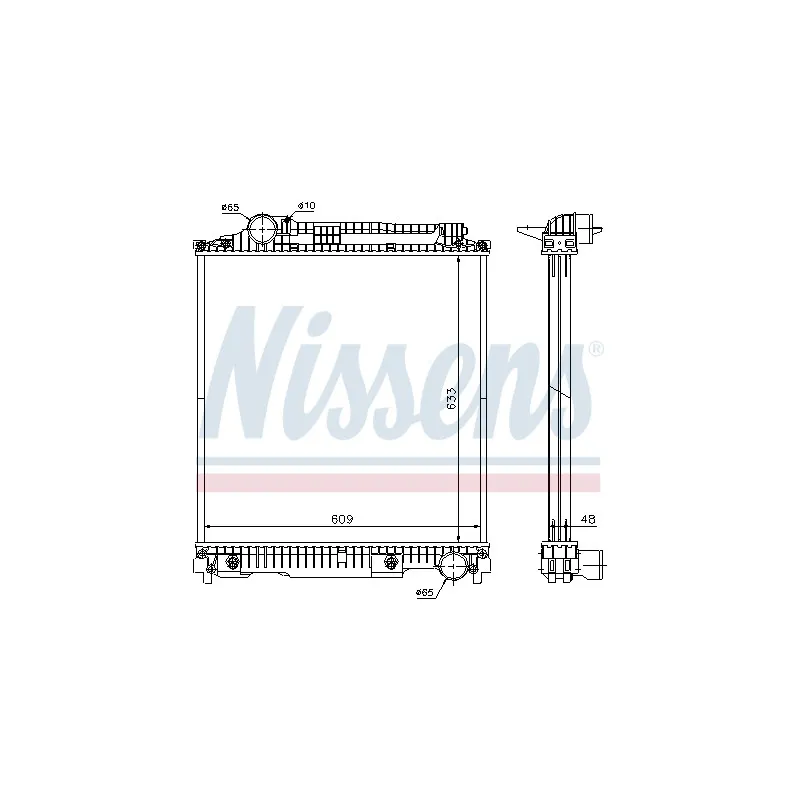Radiateur, refroidissement du moteur NISSENS 626470