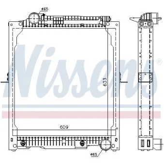 Radiateur, refroidissement du moteur NISSENS