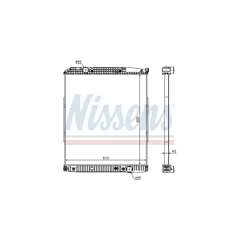 Radiateur, refroidissement du moteur NISSENS 626530
