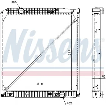 Radiateur, refroidissement du moteur NISSENS