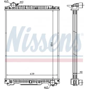Radiateur, refroidissement du moteur NISSENS