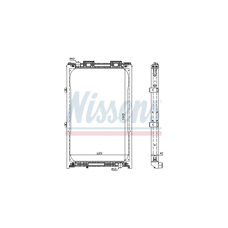 Radiateur, refroidissement du moteur NISSENS 62872A