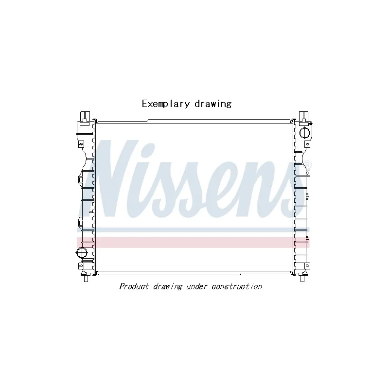 Radiateur, refroidissement du moteur NISSENS 628754