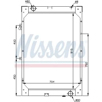 Radiateur, refroidissement du moteur NISSENS