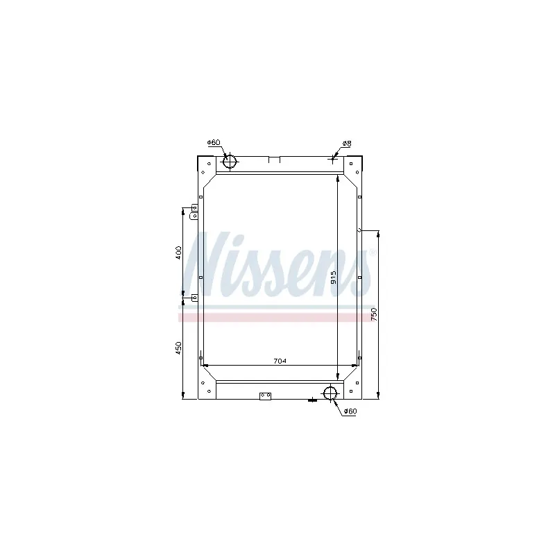 Radiateur, refroidissement du moteur NISSENS 62871