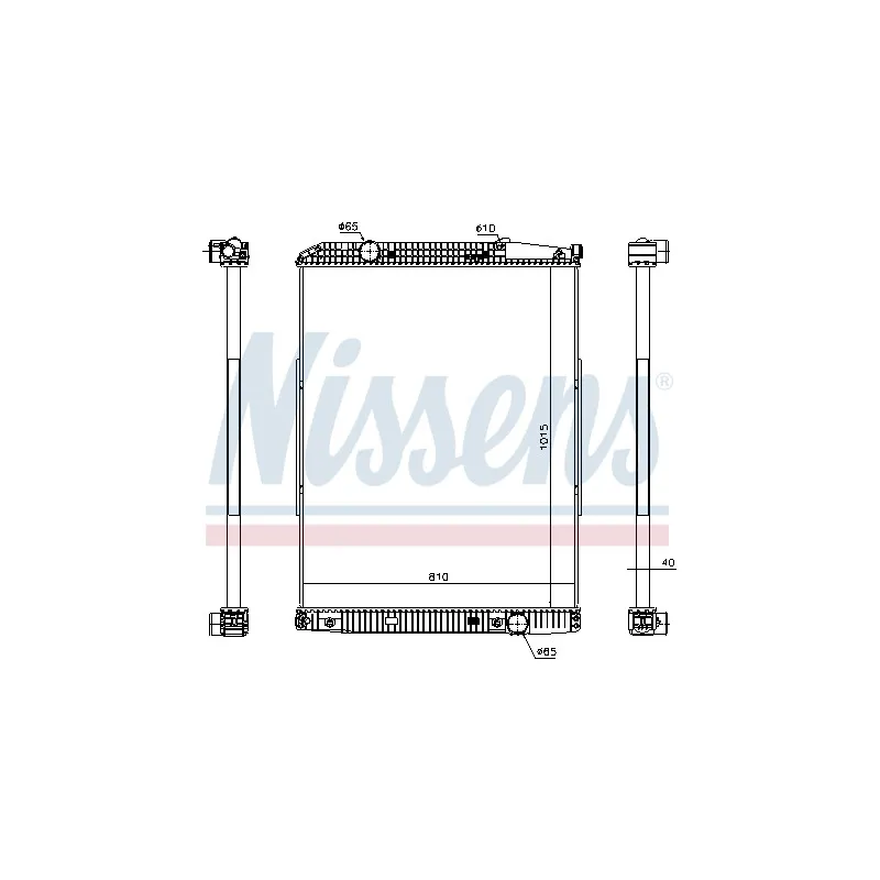 Radiateur, refroidissement du moteur NISSENS 627910