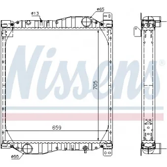Radiateur, refroidissement du moteur NISSENS