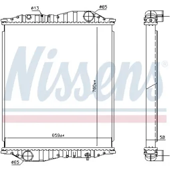 Radiateur, refroidissement du moteur NISSENS